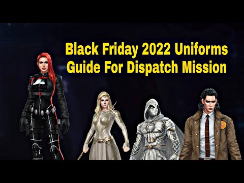 Black Friday 2022 Special Uniforms List For Dispatch Mission Higher Stage - Marvel Future Fight