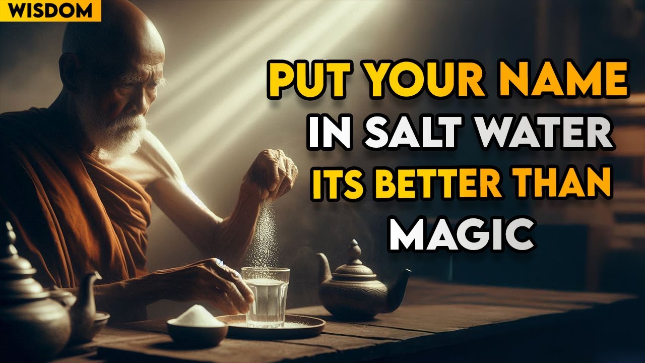 Put YOUR NAME in SALT WATER and get ready to have everything you want | BUDDHIST TEACHINGS