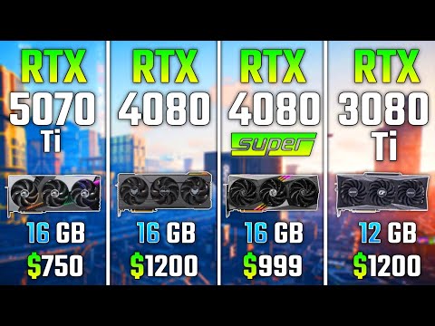 RTX 5070 Ti vs RTX 4080 vs RTX 4080 SUPER vs RTX 3080 Ti | Test in 7 Games