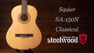 Video thumbnail for Clásico más accesible | Squier SA-150N by Steelwood Guitars