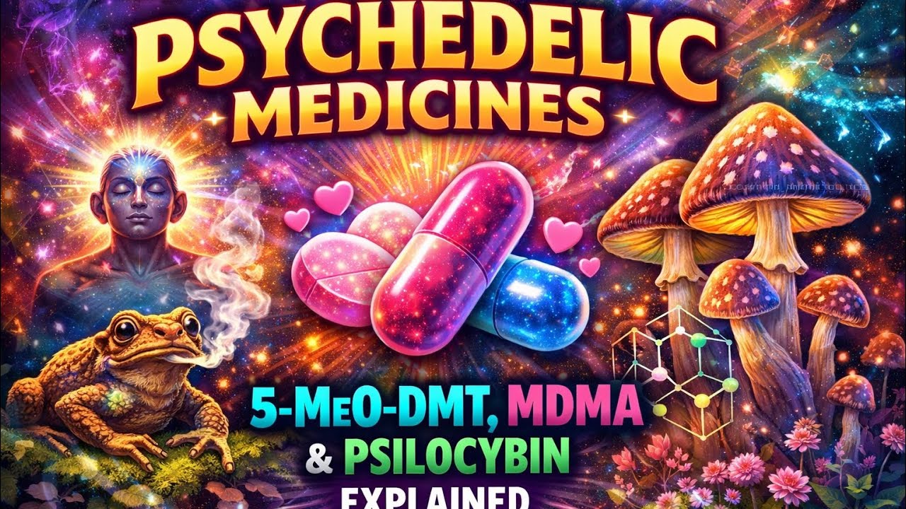 Psychedelic Medicines: 5-MeO-DMT, MDMA, Psilocybin Explained