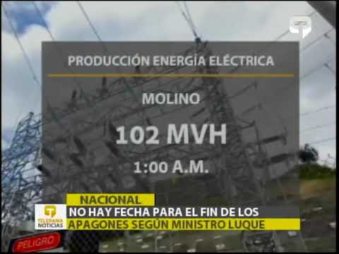 No hay fecha para el fin de los apagones según ministro Luque