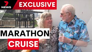 Thousands of passengers board Crown Princess for marathon round-the-world trip | 7NEWS