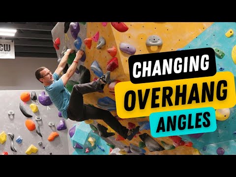 Transitioning From an Overhanging to Vertical Climbing Wall