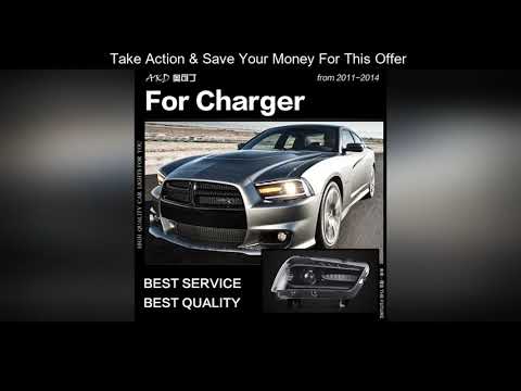 Wholesale AKD Car Styling for Dodge Charger Headlights 2011-2014 Charger LED Headlight Dynamic Sign