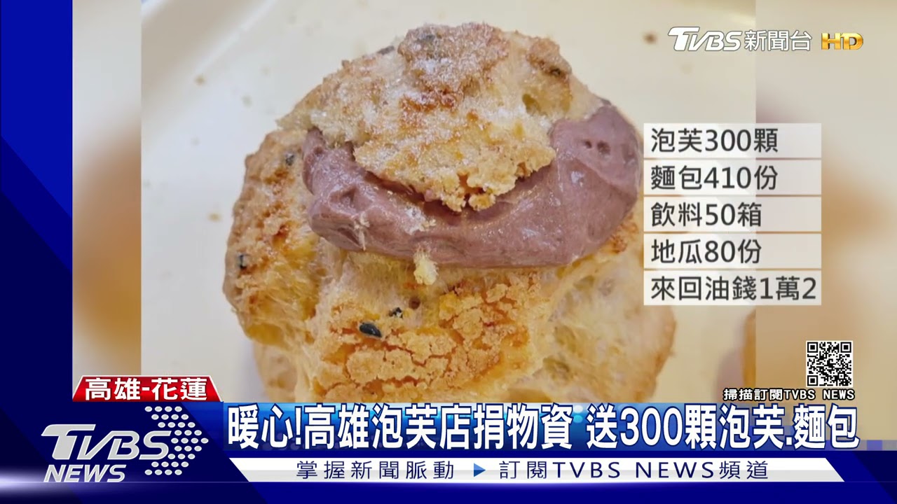 暖心！泡芙店開夜車「送物資」　第一站先送消防員