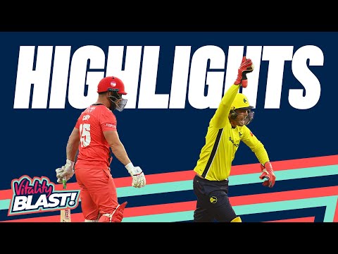 THRILLING Final Ends In Amazing Drama! | Lancashire v Hampshire - Highlights | Vitality Blast 2022