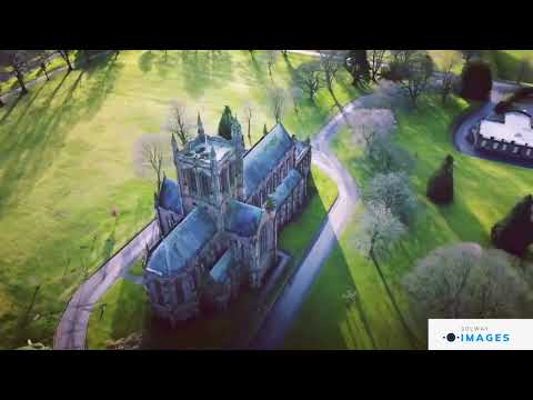 The stunning Crichton Memorial Church in the Crichton Grounds Dumfries Dji Mini 2 Drone