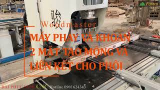 MÁY PHAY KHOAN 2 CHIỀU TỰ ĐỘNG WOODMASTER CNC-2300A2H. Làm mộng, làm bản lề, khóa cửa...
