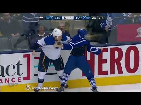 Brenden Morrow vs David Clarkson Mar 25, 2014