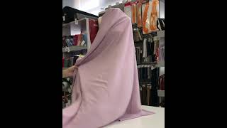 8065-75 Искусственный шёлк матовый цвет Лавандовый 130 гр/м2, 150 см на YouTube 1