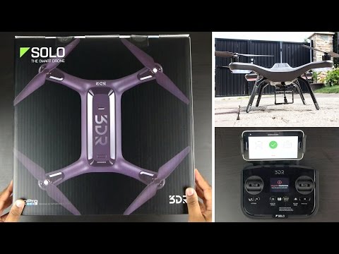 3D Robotics Solo Smart Drone - Unboxing & First Flight