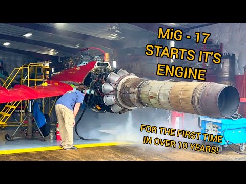 MiG-17 STARTS IT'S ENGINE FOR THE FIRST TIME!