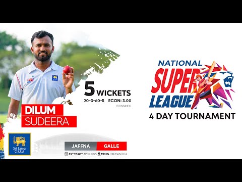 Bowling Heroes | Dilum Sudeera's 5 wickets vs Jaffna  | NSL 4-Day 2025