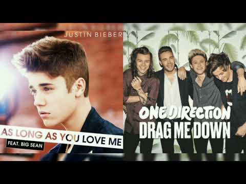 Justin Bieber ft. Big Sean vs. One Direction - As Long As You Drag Me Down (Mashup)