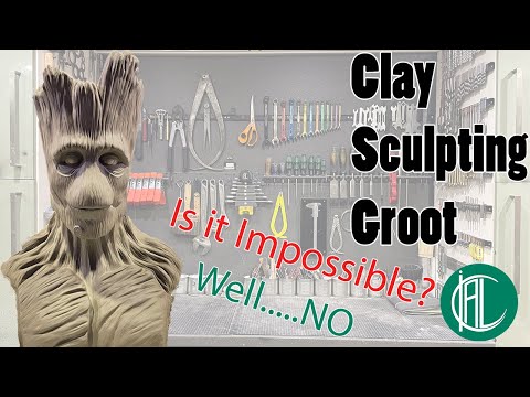 Clay Sculpting Groot from Guardians of the Galaxy | Is it impossible ? | Well.....No