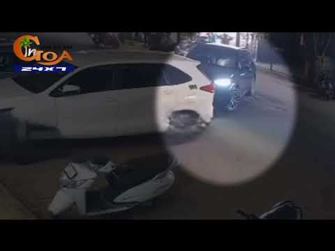 CCTV footage of Calangute accident