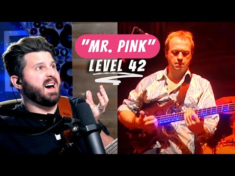 First Time Seeing MARK KING of Level 42! Bass Teacher REACTS to "Mr. Pink" Live