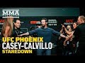 UFC Phoenix Weigh-Ins: Cortney Casey vs. Cynthia Calvillo Staredown - MMA Fighting
