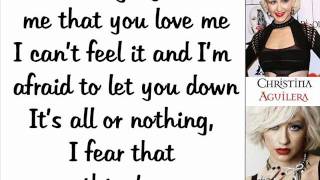 Christina Aguilera - Stronger Than Ever (Lyrics On Screen)