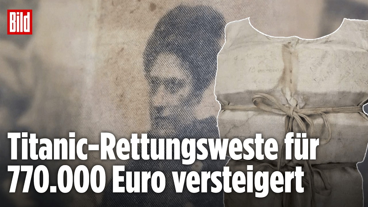 Nach 100 Jahren: Titanic-Weste erzielt Rekordpreis bei Auktion in Großbritannien