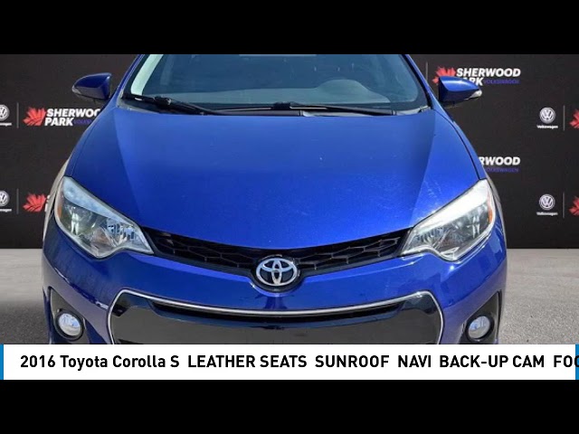2016 Toyota Corolla S | LEATHER SEATS | SUNROOF | NAVI in Cars & Trucks in Strathcona County