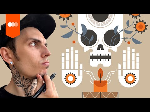 How I draw vector illustrations in 4 steps (Adobe Illustrator)