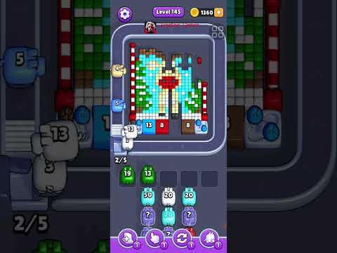 Pixel Flow Level 145 Walkthrough