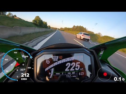 Kawasaki Ninja ZX-4RR (2025) GPS Beschleunigung 0-Topspeed