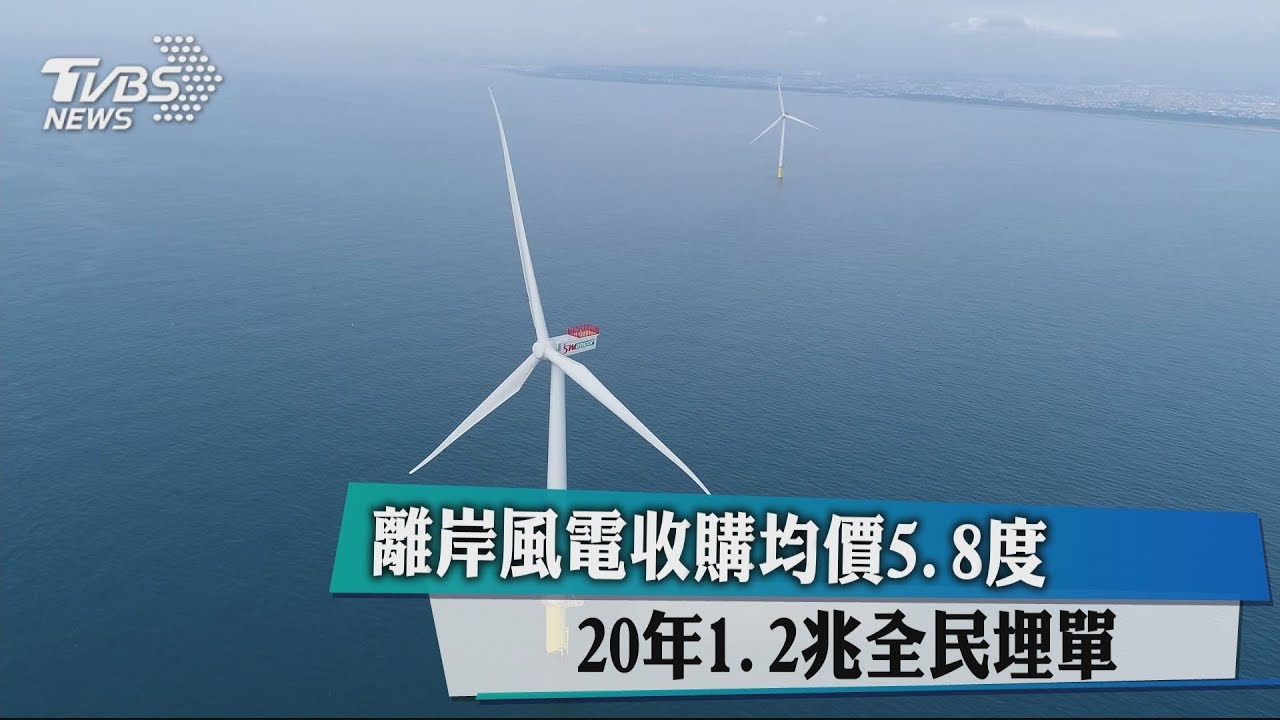 離岸風電收購均價5.8度　20年1.2兆全民埋單