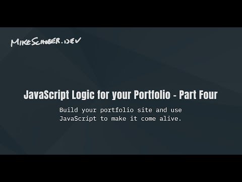 JavaScript Logic for your Portfolio - Part Four