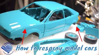 How to repaint diecast model cars 1:18 scale