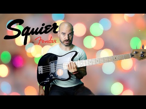 Бас-гитара SQUIER AFFINITY JAGUAR BASS MN BLACK - фото 1 - id-p2240011392