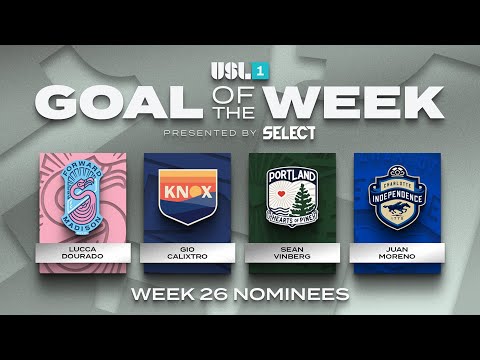 𝙎𝙩𝙖𝙣𝙙𝙤𝙪𝙩 𝙨𝙩𝙧𝙞𝙠𝙚𝙨 🚀 | USL League One Goal of the Week: Week 26 Nominees