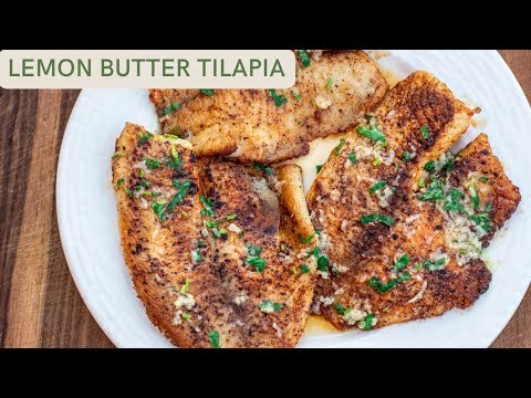 LEMON BUTTER TILAPIA - takes tilapia to the next level! Best tilapia recipe!