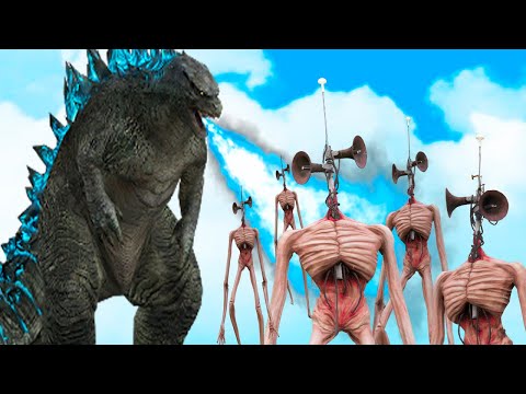 GODZILLA vs Giant SIREN HEAD Army - Epic Cinematic Monster Animation Battle