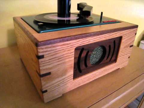 CUSTOM WOOD CABINET HI-FI 45 RPM RCA EY-2 RECORD PLAYER