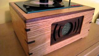 CUSTOM WOOD CABINET HI-FI 45 RPM RCA EY-2 RECORD PLAYER