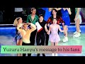 Yuzuru Hanyu S Message To His Fans Hanyu Dancing Dynamite During The Closing Number