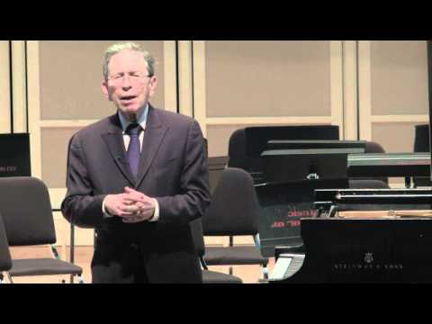 2015 Edward Auer Workshop: Jerome Lowenthal Pre-concert Talk (June 12th)
