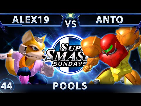 SSS 44 - Alex19 (Fox) Vs. Anto (Samus) SSBM Pools - Smash Melee