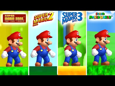 New Super Mario Allstars HD -  All Games First Levels