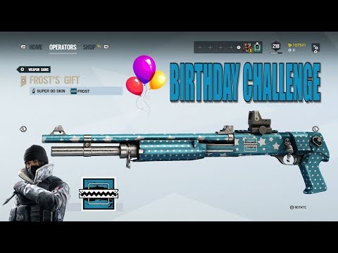 Frost's Gift Weapon Skin Birthday Challenge - Rainbow Six Siege
