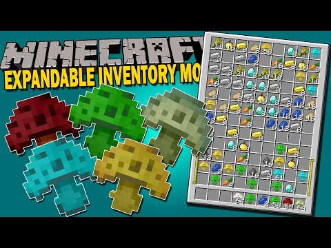 EXPANDABLE INVENTORY MOD - Expand your inventory!!!  - Minecraft mod 1.12.2 Review ENGLISH