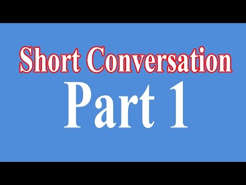 English Short Conversation Easy English Conversation Part 1