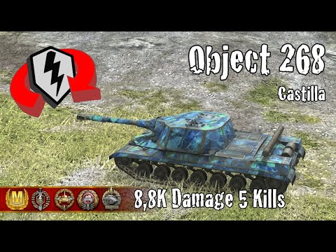 Object 268  |  8,8K Damage 5 Kills  |  WoT Blitz Replays