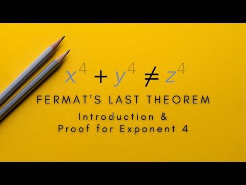 Fermat's Last Theorem: Introduction and Proof for Exponent 4! (1.1, 1)