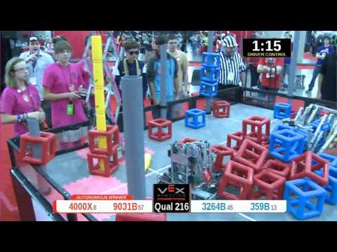 2015 VRC Engr Q216 - 4000X 9031B vs 3264B 359B - 69 to 69 - VEX Worlds 2015 - Engineering Division