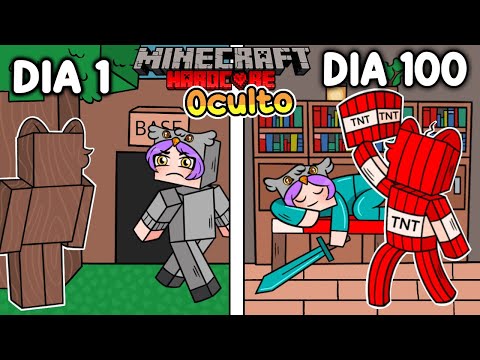 Sobreviví 100 DÍAS dentro de la BASE SECRETA de mi NOVIA LIAH en Minecraft HARDCORE!🤫