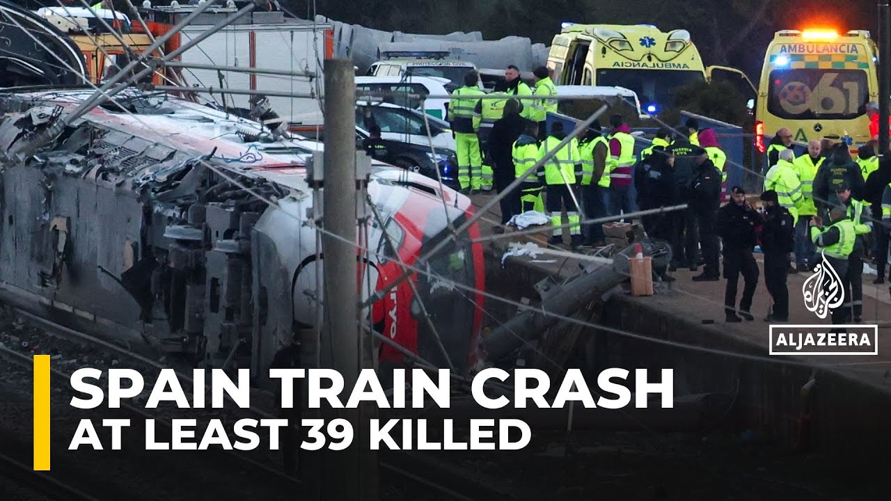 At least 39 people killed in a high-speed train collision in southern Spain
